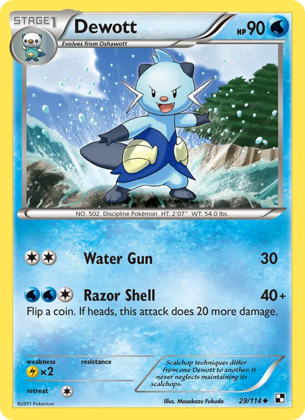 Dewott — Black & White 29/114