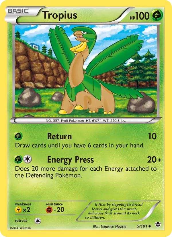 Tropius — Plasma Blast 5/101