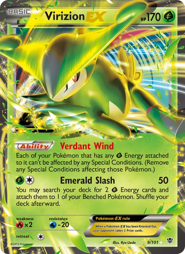 Virizion-EX — Plasma Blast 9/101
