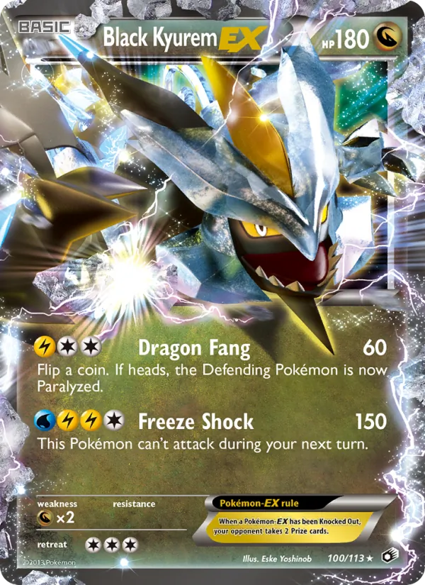 Black Kyurem-EX — Legendary Treasures 100/113