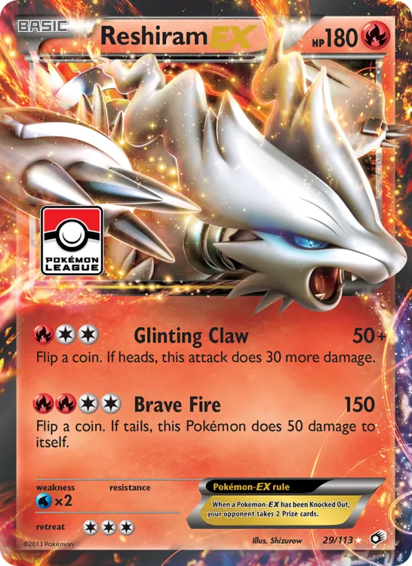 Reshiram-EX — Legendary Treasures 29/113