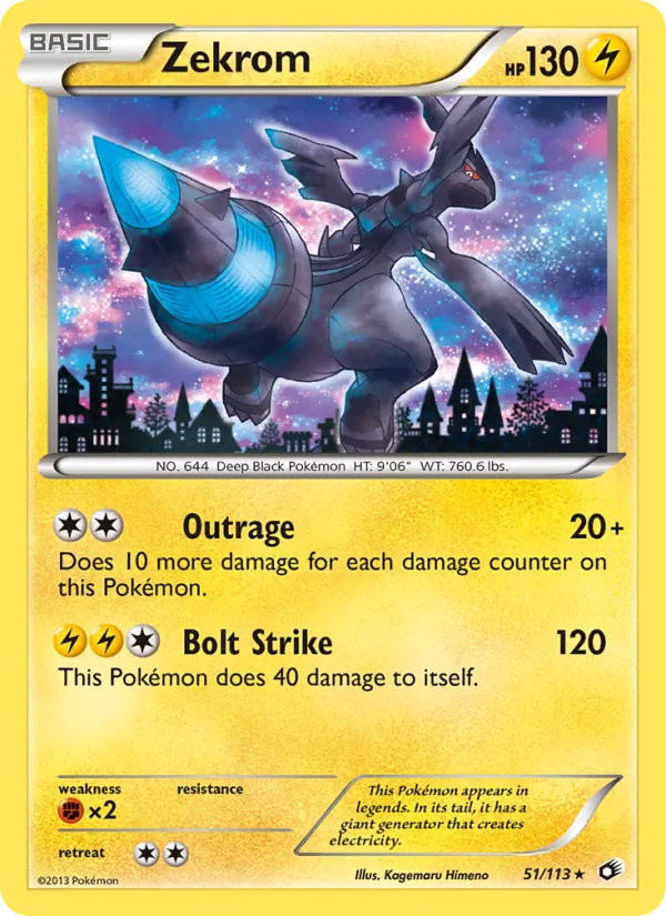 Zekrom — Legendary Treasures 51/113