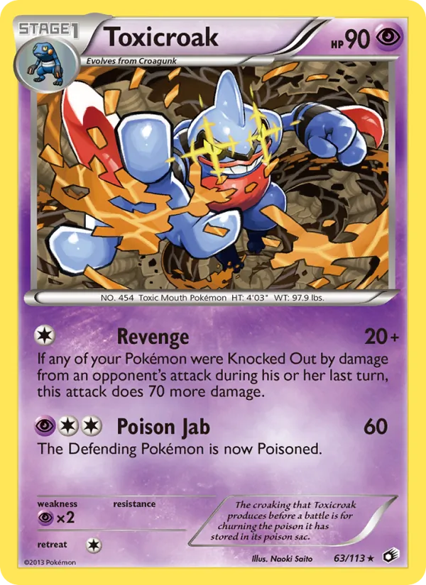 Toxicroak — Legendary Treasures 63/113