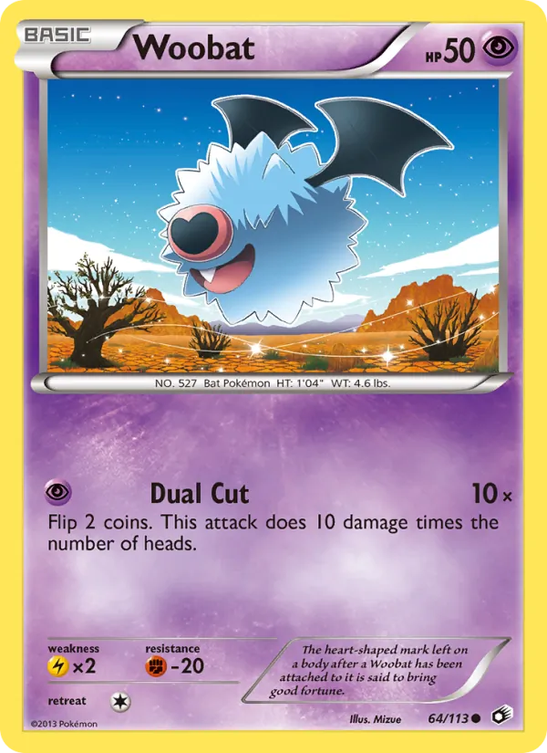 Woobat — Legendary Treasures 64/113