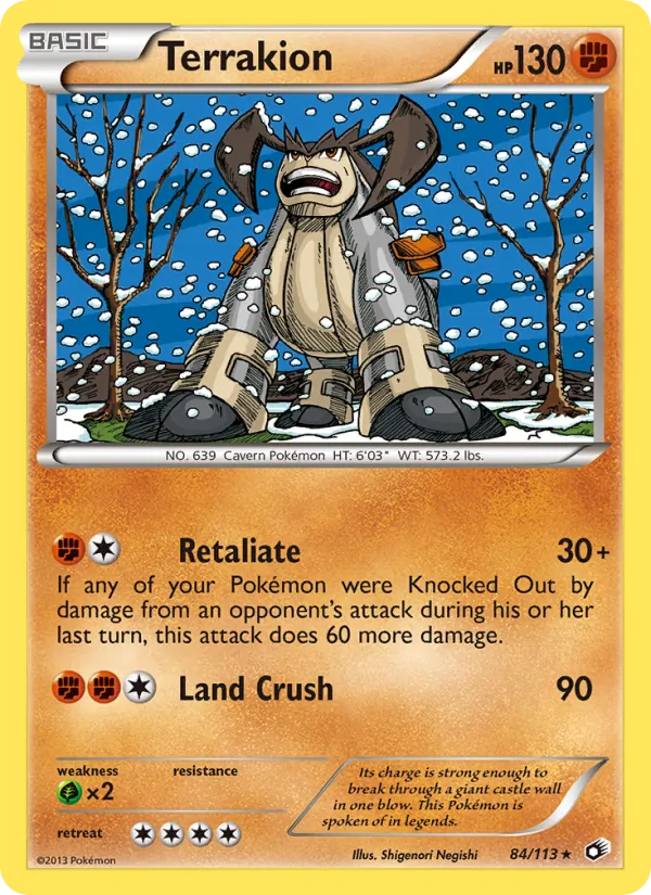 Terrakion — Legendary Treasures 84/113