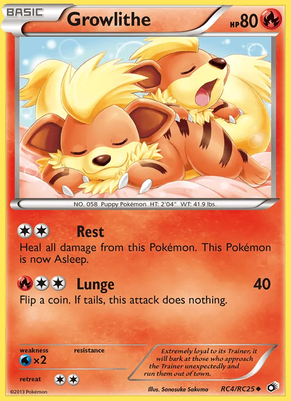 Growlithe — Legendary Treasures RC4/113