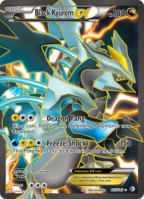 Black Kyurem-EX — Boundaries Crossed 145/149