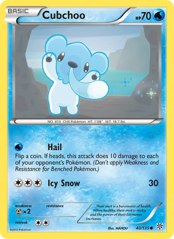 Cubchoo — Plasma Storm 40/135