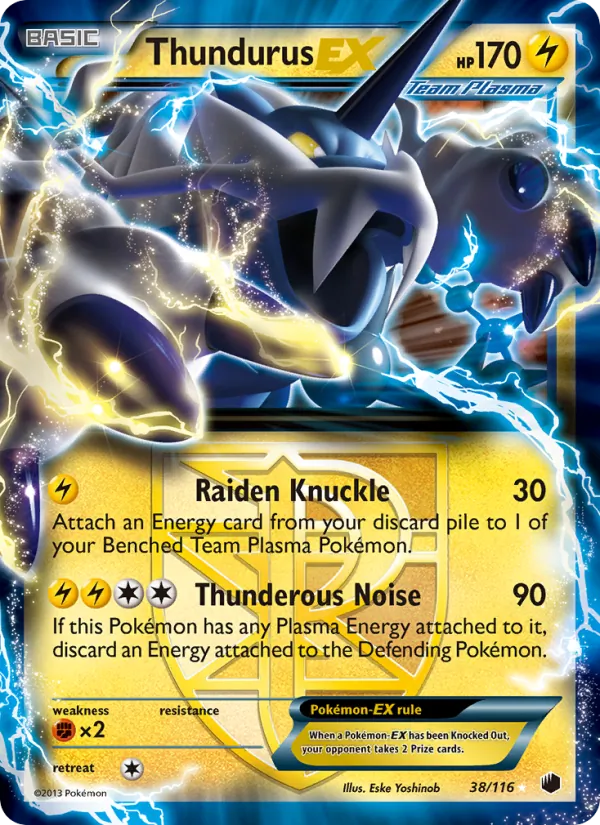 Thundurus-EX — Plasma Freeze 38/116