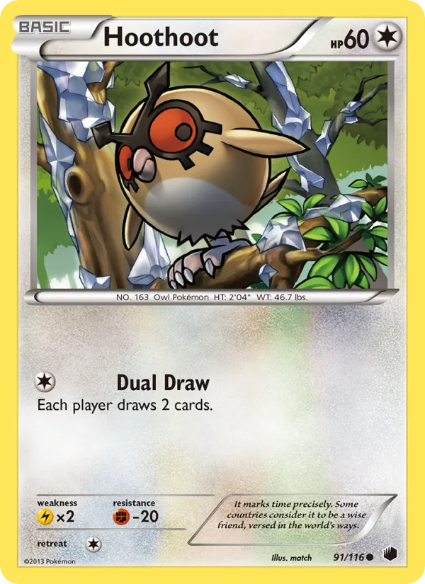 Hoothoot — Plasma Freeze 91/116