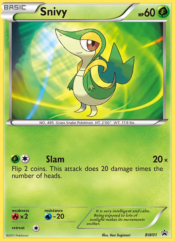 Snivy — BW Black Star Promos BW01/101