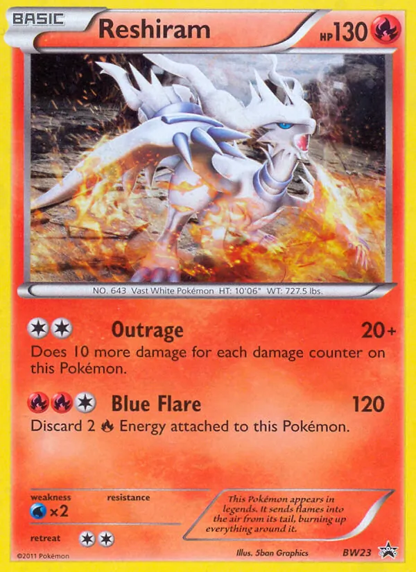 Reshiram — BW Black Star Promos BW23/101