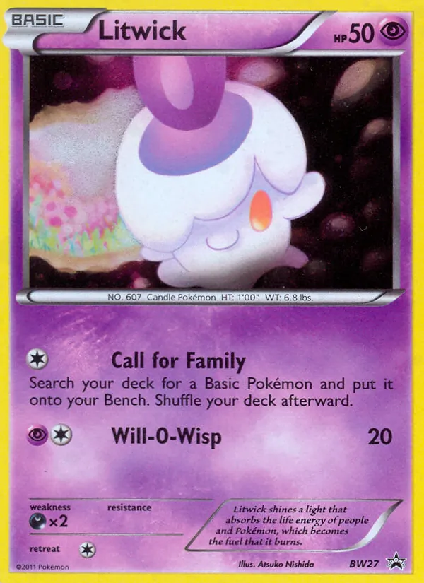 Litwick — BW Black Star Promos BW27/101