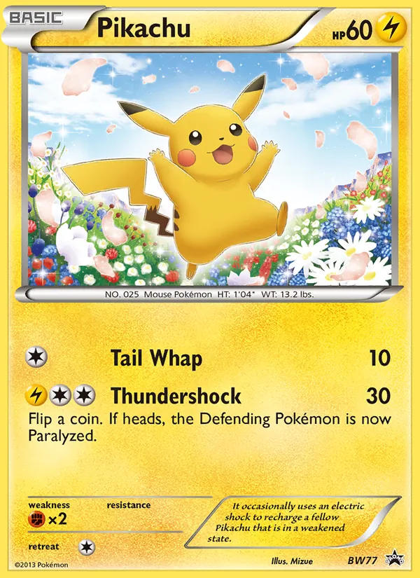 Pikachu — Promo BW BW77/101
