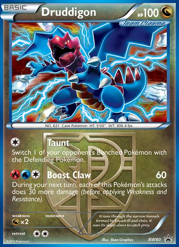 Druddigon — BW Black Star Promos BW80/101