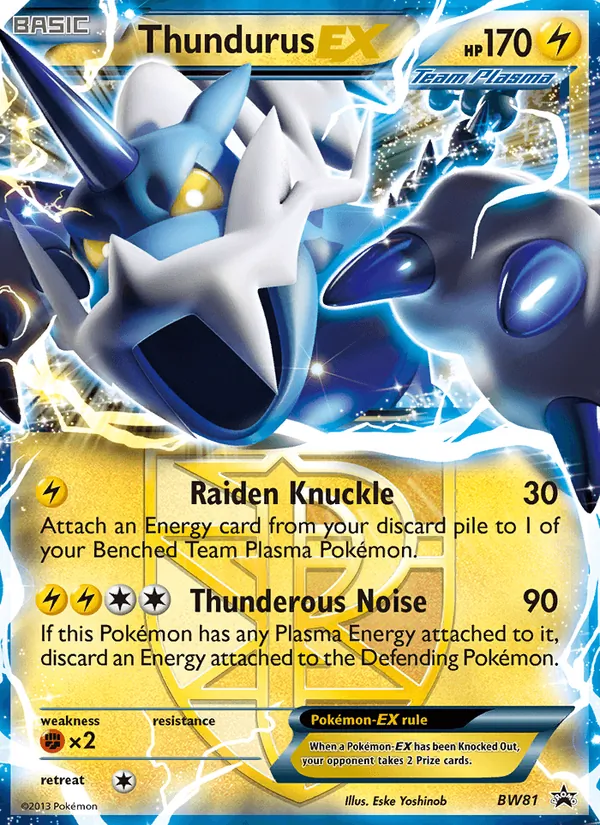 Thundurus-EX — BW Black Star Promos BW81/101