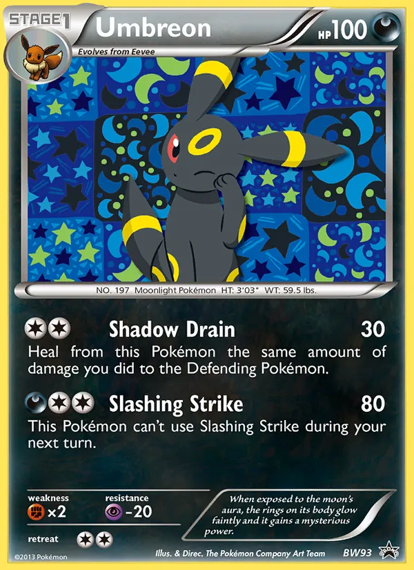 Umbreon — BW Black Star Promos BW93/101