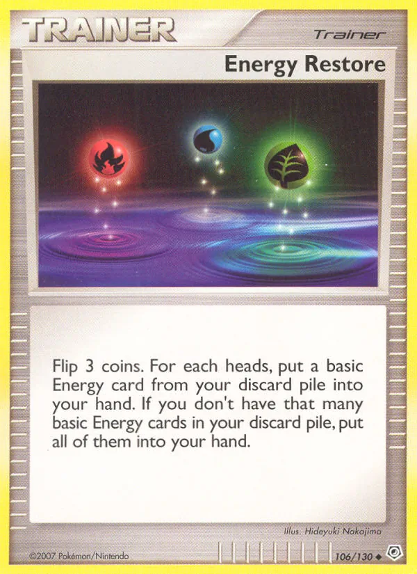 Energy Restore — Diamond & Pearl 106/130