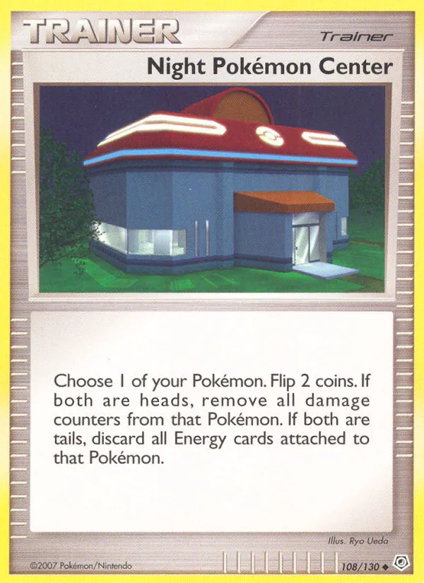 Night Pokémon Center — Diamond & Pearl 108/130