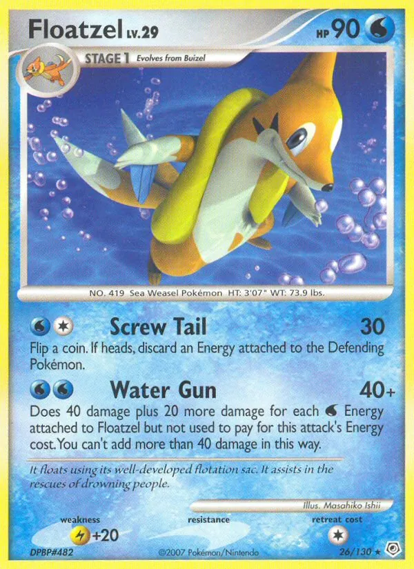 Floatzel — Diamond & Pearl 26/130
