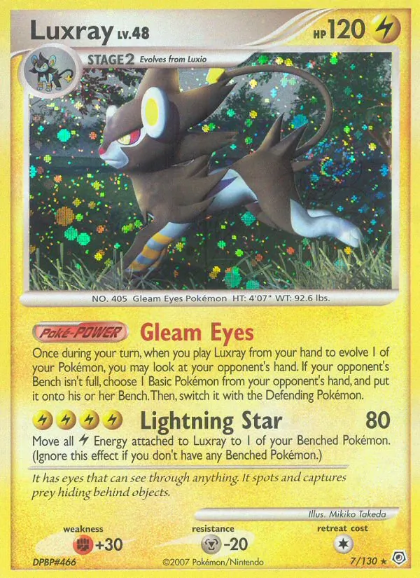 Luxray — Diamond & Pearl 7/130