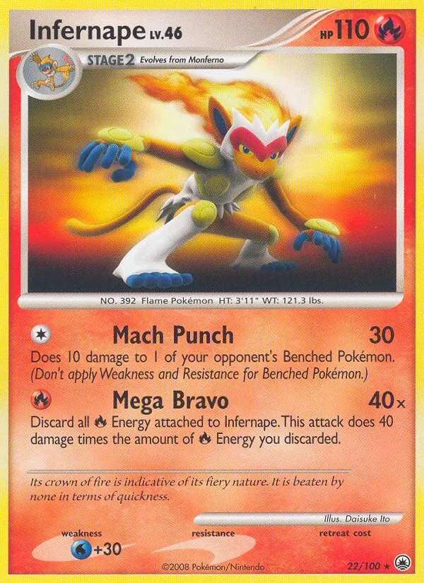 Infernape — Majestic Dawn 22/100