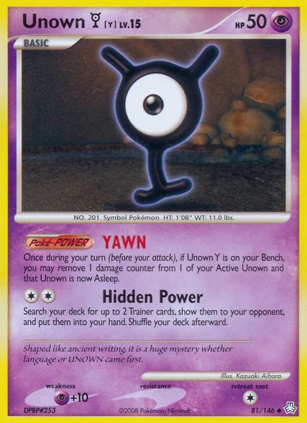 Unown Y — Legends Awakened 81/146