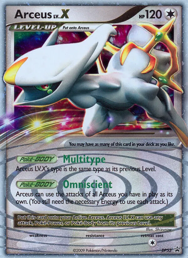 Arceus — DP Black Star Promos DP53/56
