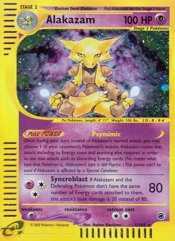Alakazam — Expedition Base Set 1/165