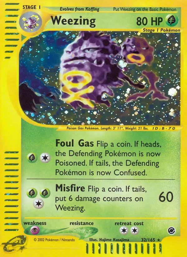 Weezing — Expedition Base Set 32/165