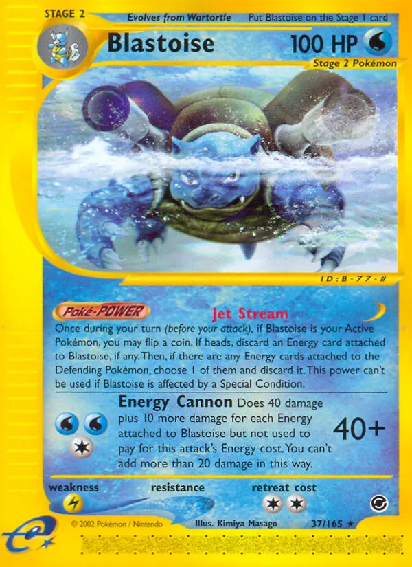 Blastoise — Expedition Base Set 37/165