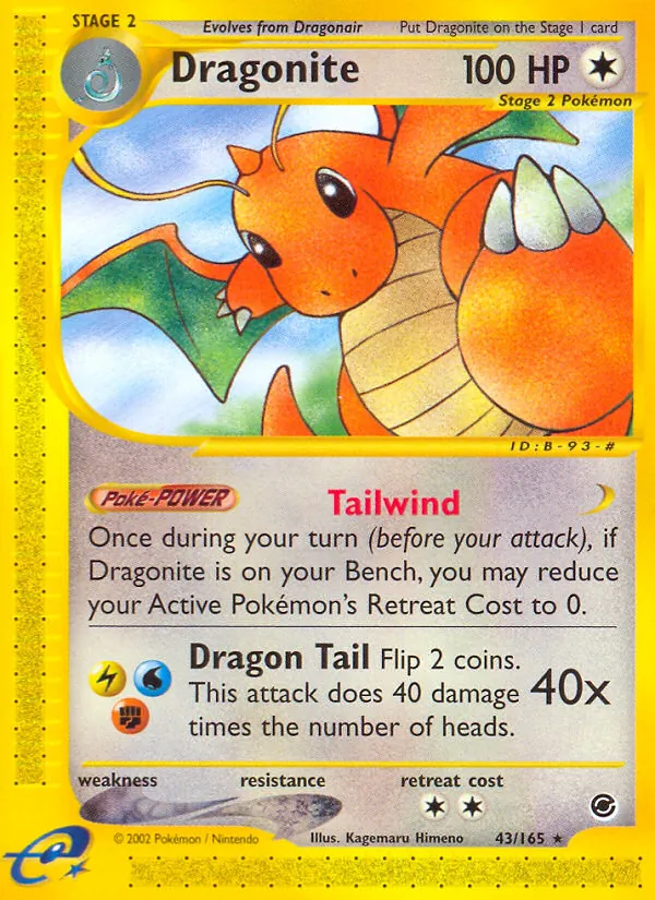 Dragonite — Expedition Base Set 43/165