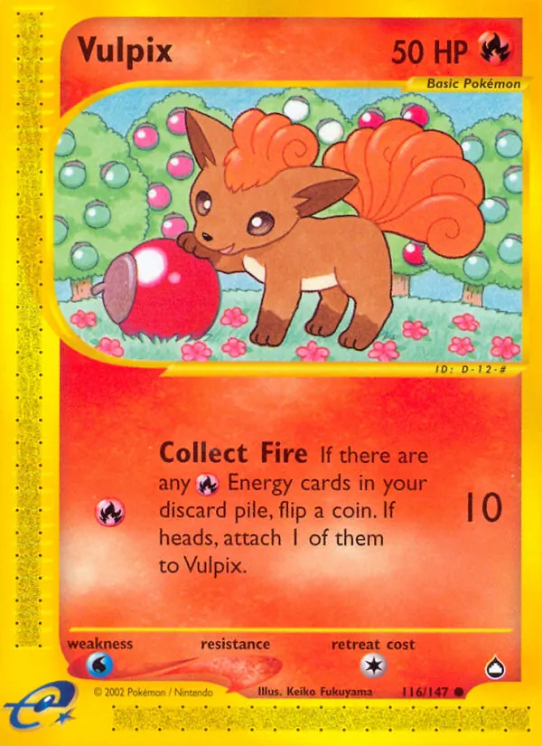 Vulpix — Aquapolis 116/147
