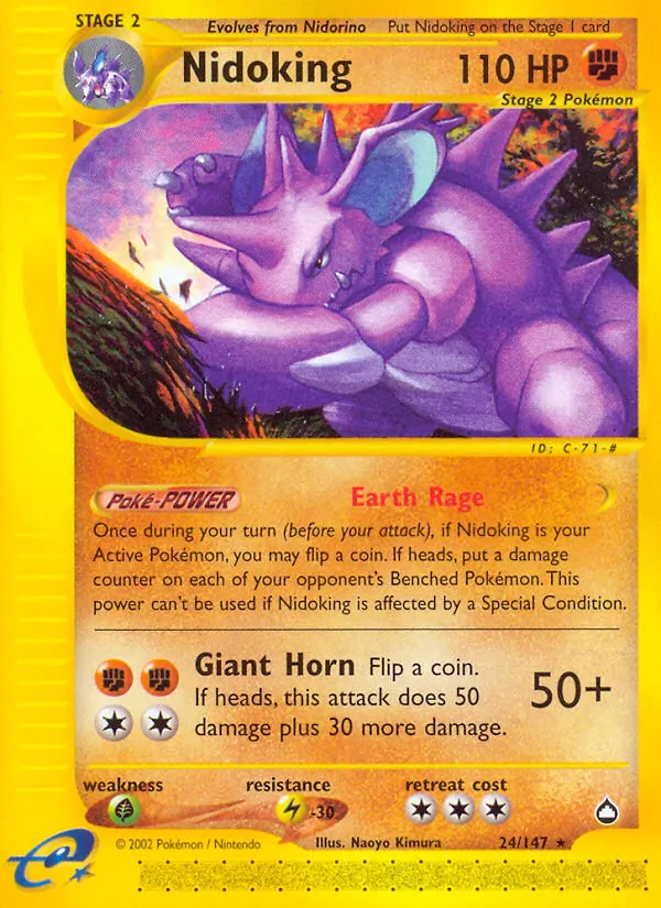 Nidoking — Aquapolis 24/147