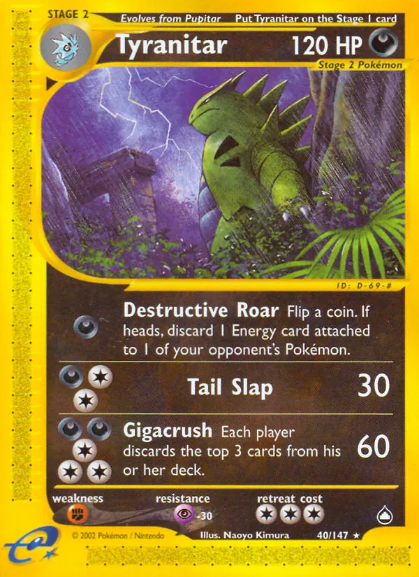 Tyranitar — Aquapolis 40/147