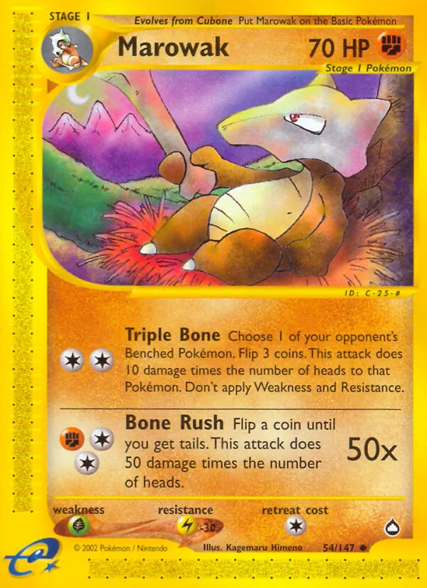 Marowak — Aquapolis 54/147