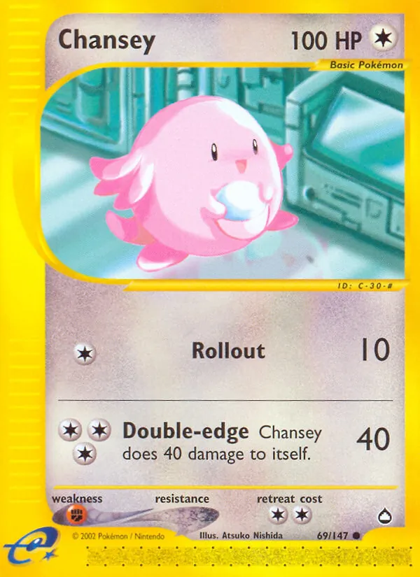 Chansey — Aquapolis 69/147