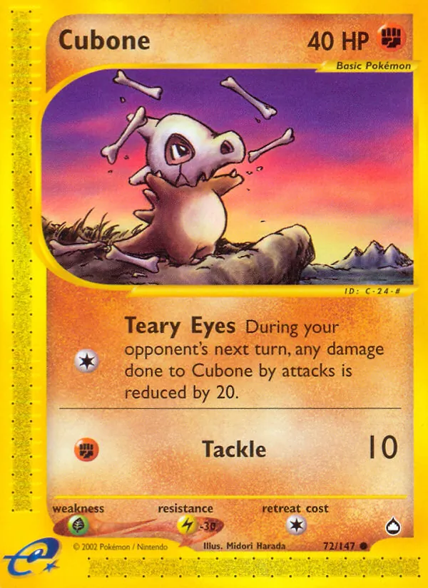 Cubone — Aquapolis 72/147