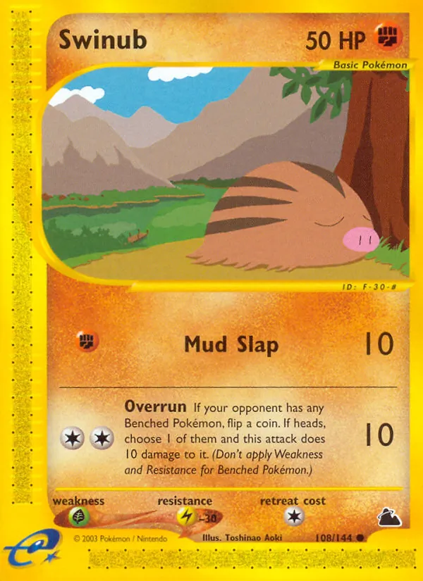 Swinub — Skyridge 108/144