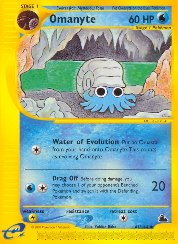 Omanyte — Skyridge 41/144