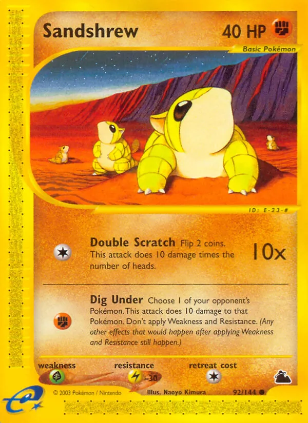 Sandshrew — Skyridge 92/144