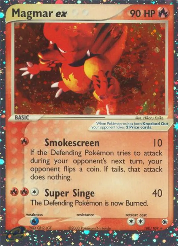 Magmar ex — EX Rubis & Saphir 100/109
