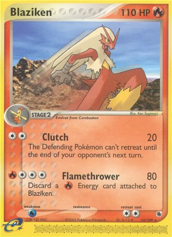 Blaziken — Ruby & Sapphire 15/109