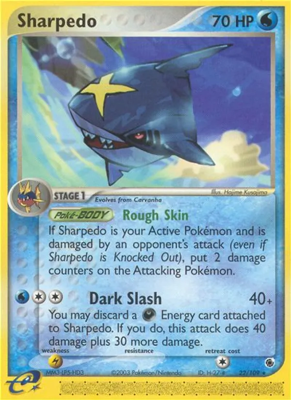 Sharpedo — Ruby & Sapphire 22/109