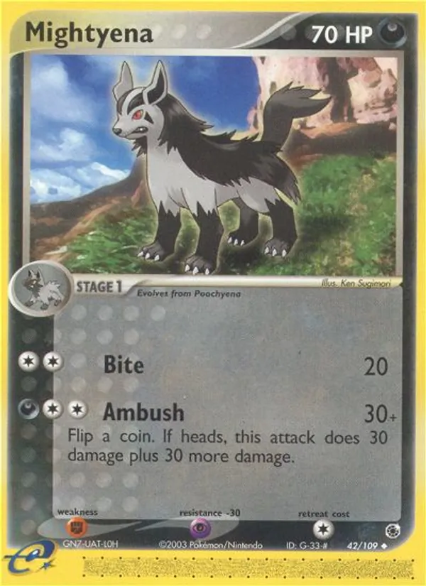 Mightyena — Ruby & Sapphire 42/109