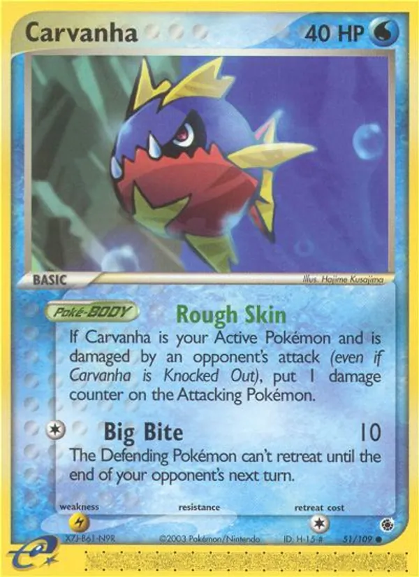 Carvanha — EX Rubis & Saphir 51/109