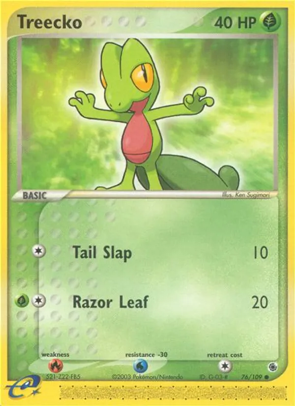 Treecko — Ruby & Sapphire 76/109