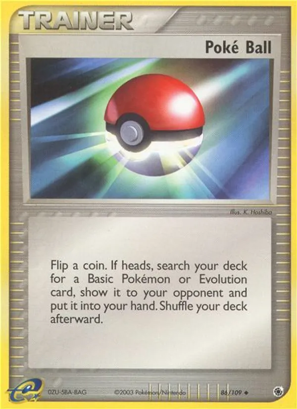 Poké Balle — EX Rubis & Saphir 86/109