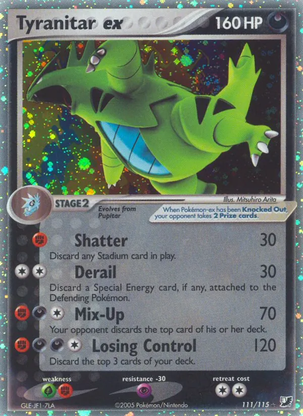 Tyranitar ex — Unseen Forces 111/115