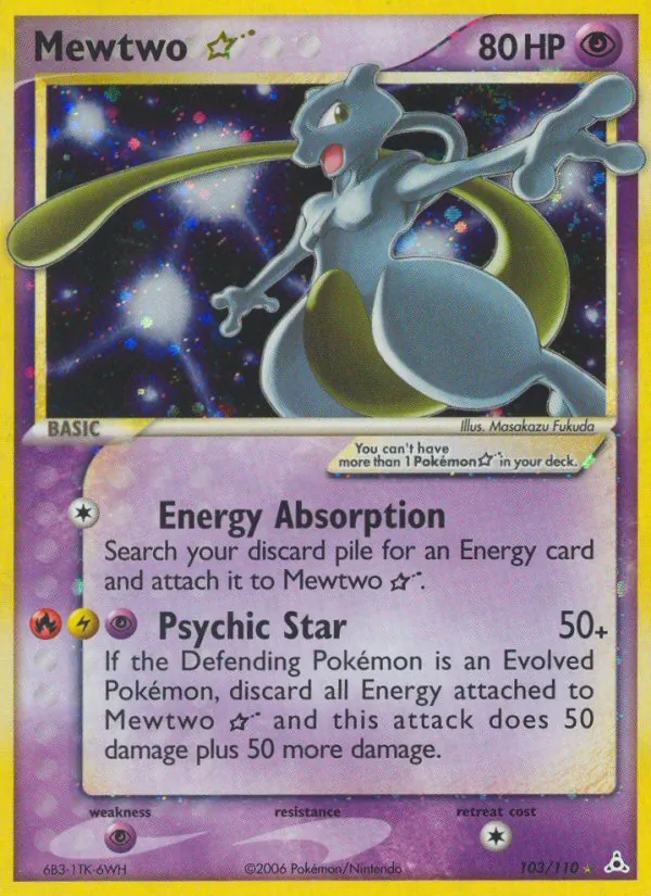 Mewtwo ☆ — EX Fantômes Holon 103/110